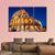 Colosseum At Dusk Canvas Wall Art-5 Pop-Gallery Wrap-47" x 32"-Tiaracle