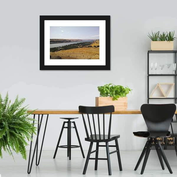 Columbia Gorge River Panoramic Canvas Wall Art-1 Piece-36" x 12"-Tiaracle