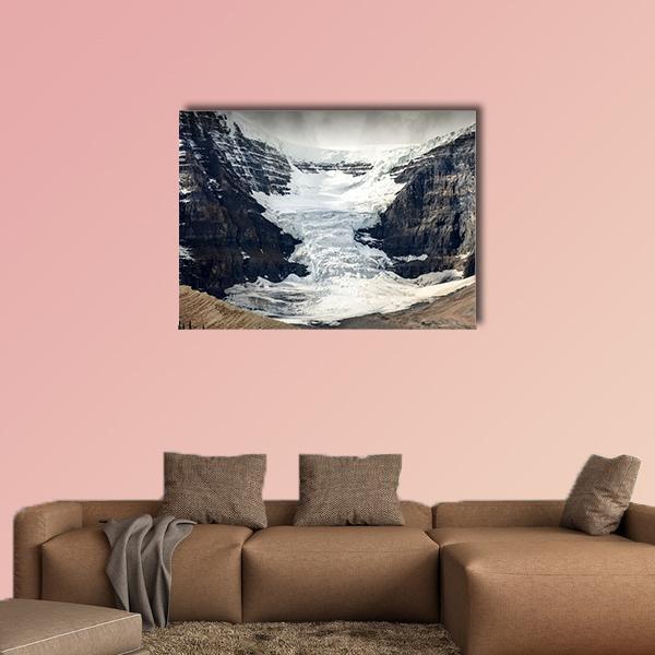 Columbia Icefield Glacier Canvas Wall Art-1 Piece-Gallery Wrap-48" x 32"-Tiaracle