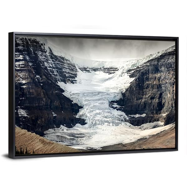 Columbia Icefield Glacier Canvas Wall Art-3 Horizontal-Gallery Wrap-25" x 16"-Tiaracle