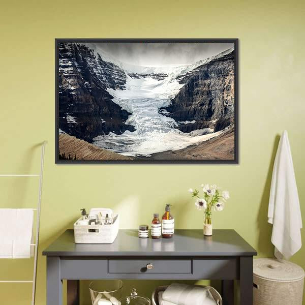 Columbia Icefield Glacier Canvas Wall Art-3 Horizontal-Gallery Wrap-25" x 16"-Tiaracle