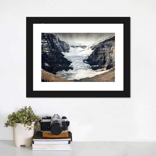 Columbia Icefield Glacier Canvas Wall Art-3 Horizontal-Gallery Wrap-25" x 16"-Tiaracle