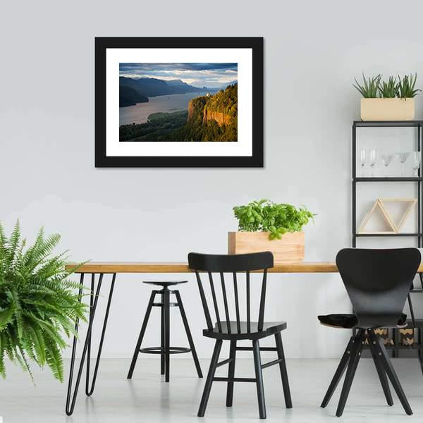 Columbia River &amp; Gorge Canvas Wall Art-3 Horizontal-Gallery Wrap-25" x 16"-Tiaracle