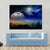 Comet In Dark Blue Sky Canvas Wall Art-5 Horizontal-Gallery Wrap-22" x 12"-Tiaracle