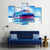 Commercial Container Ship Canvas Wall Art-4 Pop-Gallery Wrap-50" x 32"-Tiaracle