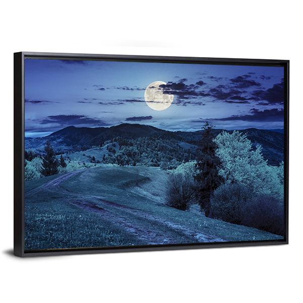 Mountain & Forest Landscape Canvas Wall Art-3 Horizontal-Gallery Wrap-25" x 16"-Tiaracle