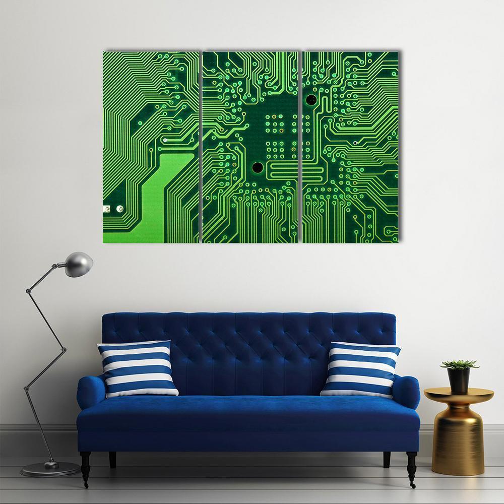 Computer Board Canvas Wall Art-3 Horizontal-Gallery Wrap-37" x 24"-Tiaracle