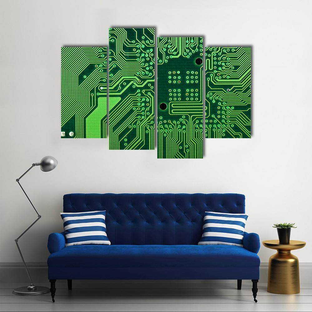 Computer Board Canvas Wall Art-4 Pop-Gallery Wrap-50" x 32"-Tiaracle