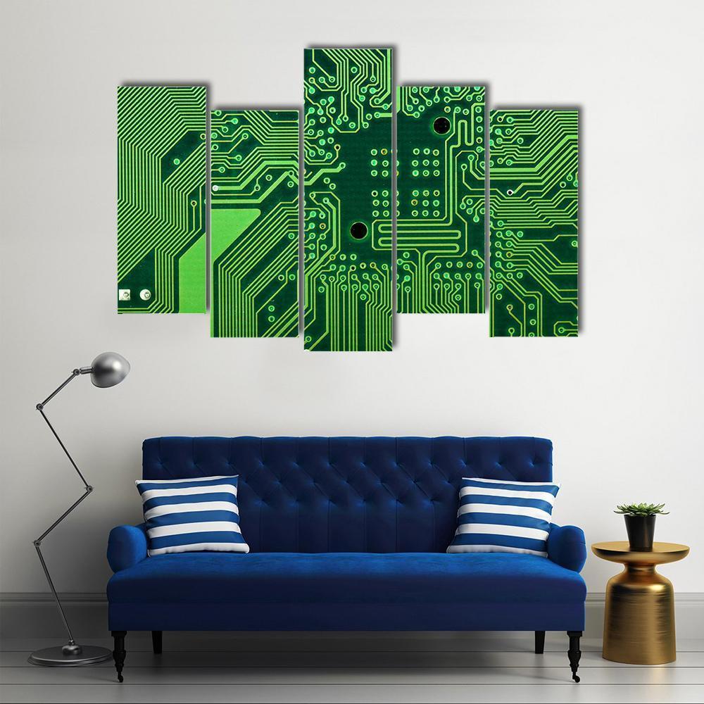 Computer Board Canvas Wall Art-5 Pop-Gallery Wrap-47" x 32"-Tiaracle