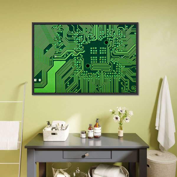 Computer Board Canvas Wall Art-3 Horizontal-Gallery Wrap-25" x 16"-Tiaracle