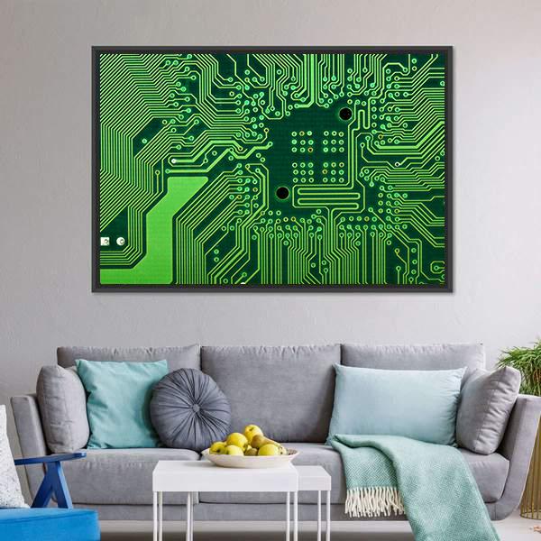 Computer Board Canvas Wall Art-3 Horizontal-Gallery Wrap-25" x 16"-Tiaracle