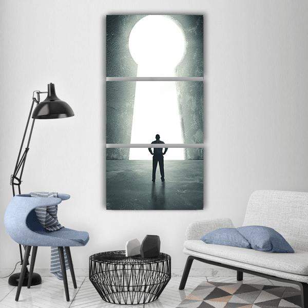 Concept Of Success Vertical Canvas Wall Art-3 Vertical-Gallery Wrap-12" x 25"-Tiaracle