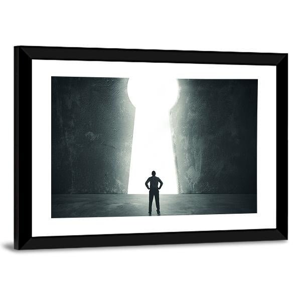 Concept Of Success Vertical Canvas Wall Art-3 Vertical-Gallery Wrap-12" x 25"-Tiaracle