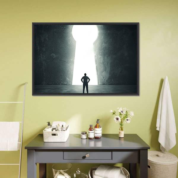 Concept Of Success Vertical Canvas Wall Art-3 Vertical-Gallery Wrap-12" x 25"-Tiaracle