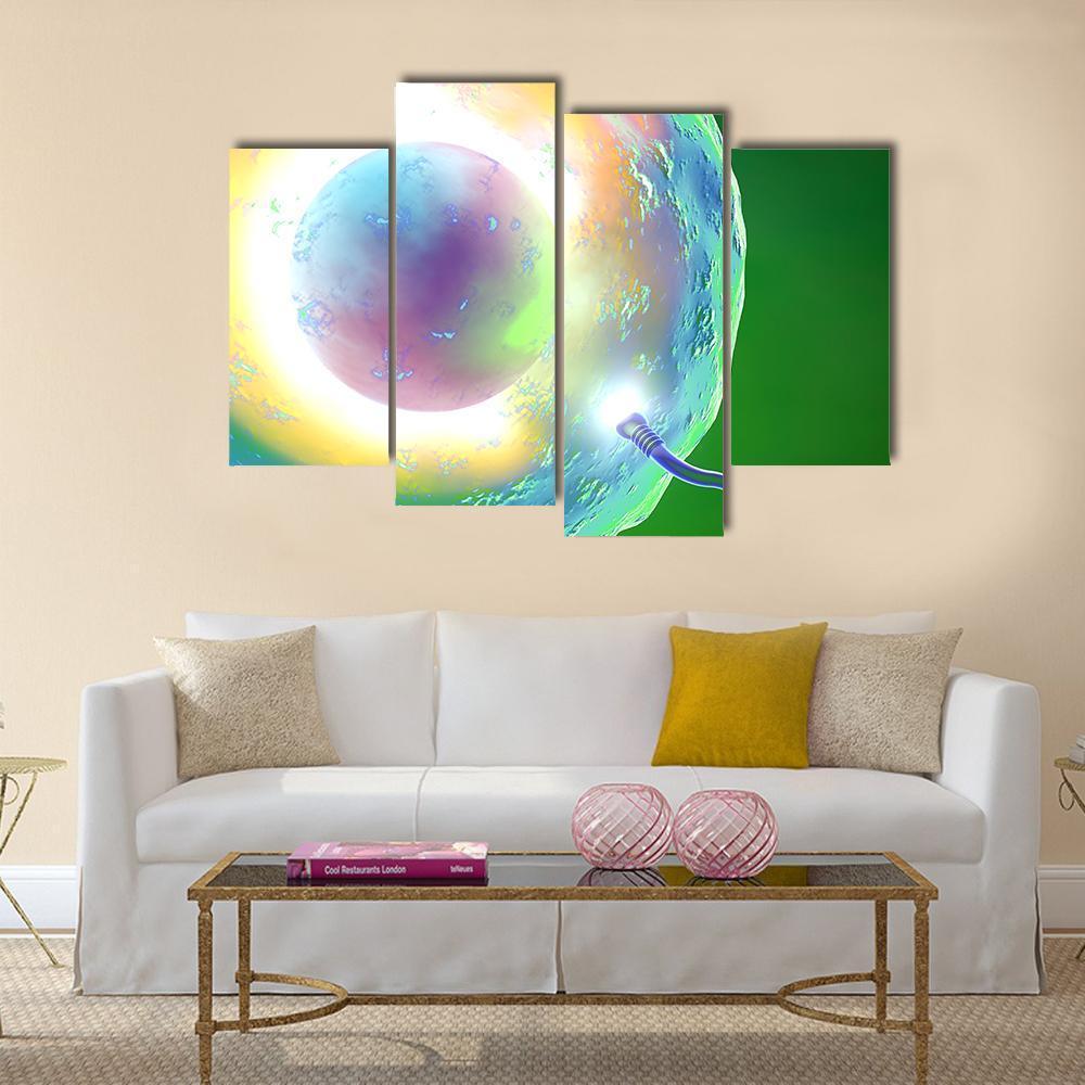 Conception Ovum And Sperm Canvas Wall Art-4 Pop-Gallery Wrap-50" x 32"-Tiaracle