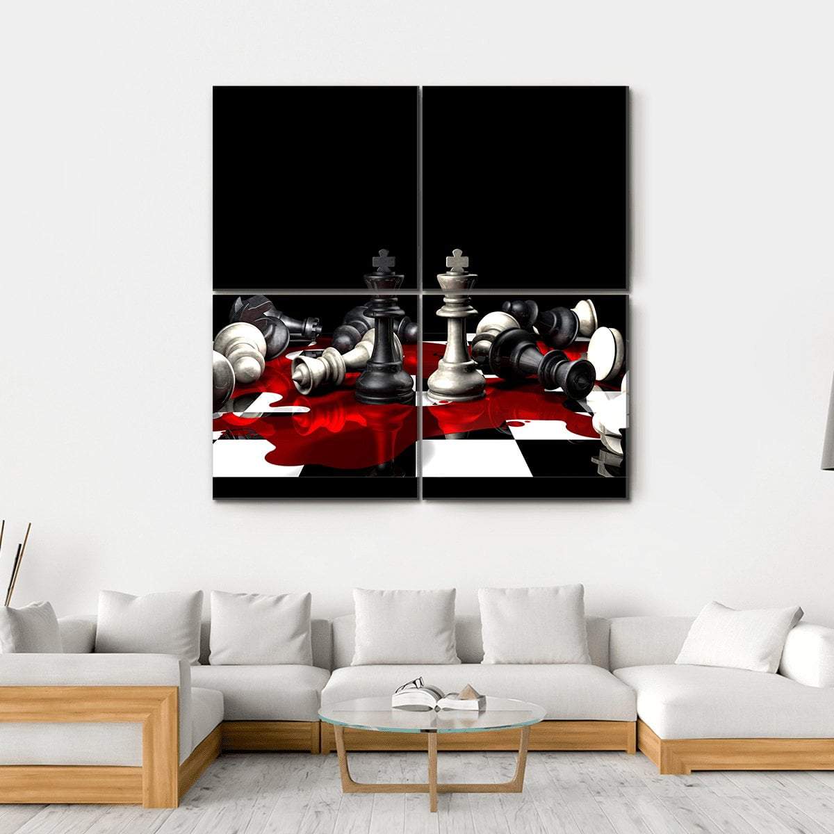 Conceptual Impact Of War Canvas Wall Art-4 Square-Gallery Wrap-17" x 17"-Tiaracle