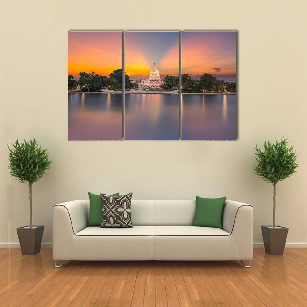 Congress Of USA Canvas Wall Art-3 Horizontal-Gallery Wrap-37" x 24"-Tiaracle