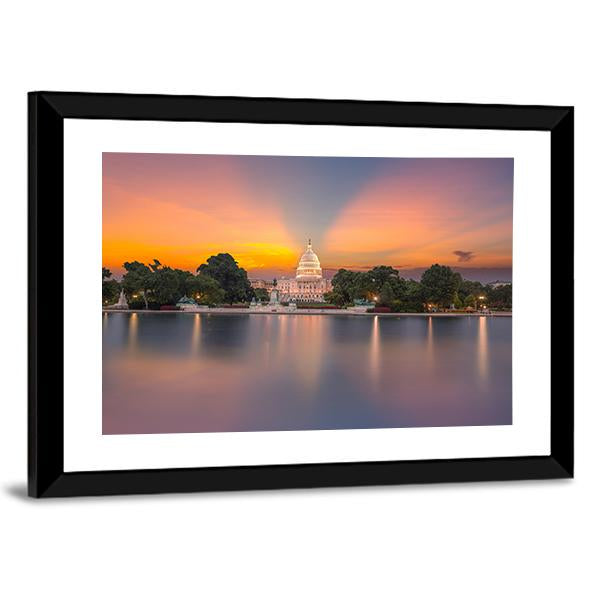 Congress Of USA Canvas Wall Art-3 Horizontal-Gallery Wrap-25" x 16"-Tiaracle