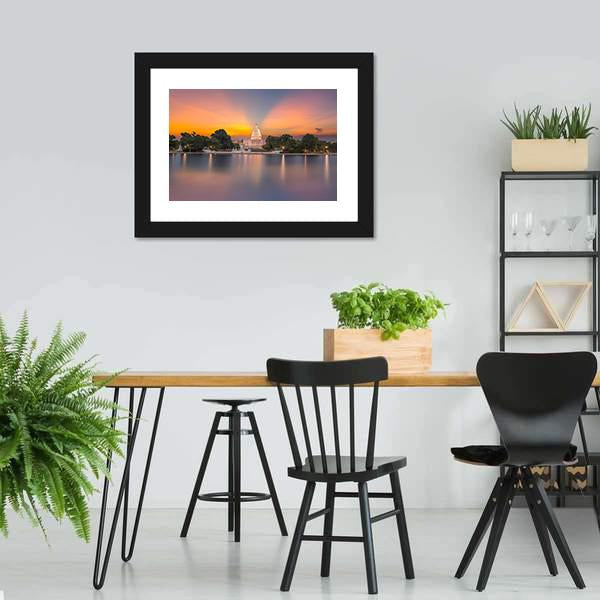 Congress Of USA Panoramic Canvas Wall Art-1 Piece-36" x 12"-Tiaracle