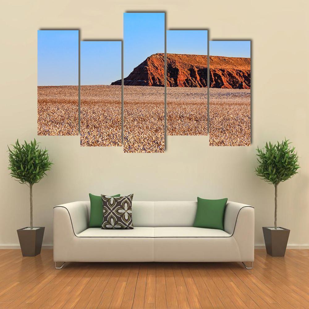 Connon Field Oklahoma Canvas Wall Art-5 Pop-Gallery Wrap-47" x 32"-Tiaracle