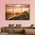 Copacabana Beach At Dusk Canvas Wall Art-3 Horizontal-Gallery Wrap-25" x 16"-Tiaracle