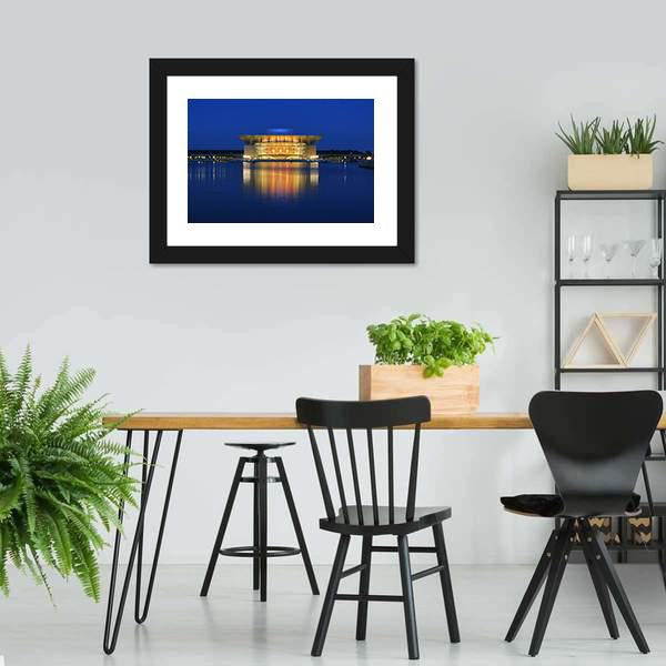 Copenhagen Opera House Canvas Wall Art-3 Horizontal-Gallery Wrap-25" x 16"-Tiaracle