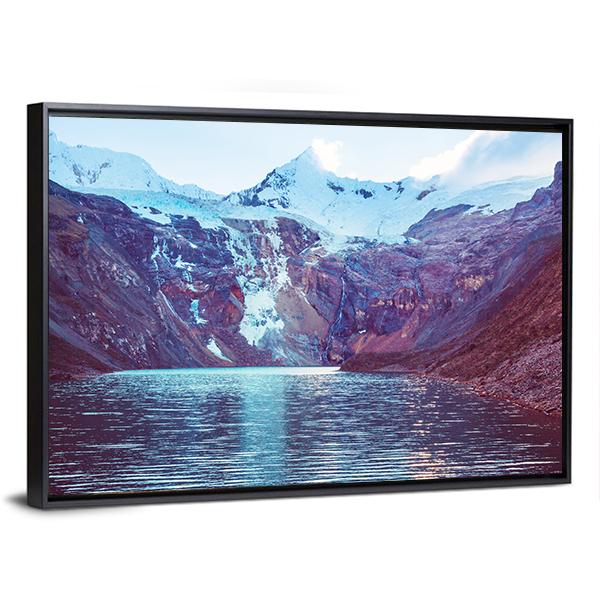 Cordillera Huayhuash Peru Canvas Wall Art-3 Horizontal-Gallery Wrap-25" x 16"-Tiaracle