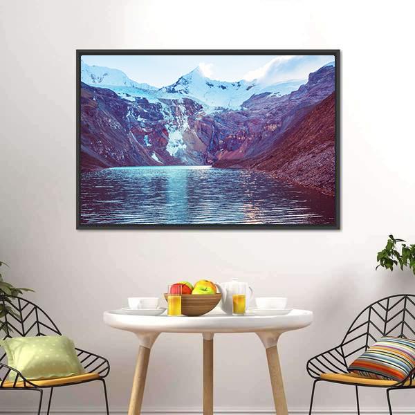 Cordillera Huayhuash Peru Canvas Wall Art-3 Horizontal-Gallery Wrap-25" x 16"-Tiaracle