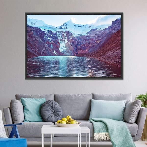 Cordillera Huayhuash Peru Canvas Wall Art-3 Horizontal-Gallery Wrap-25" x 16"-Tiaracle