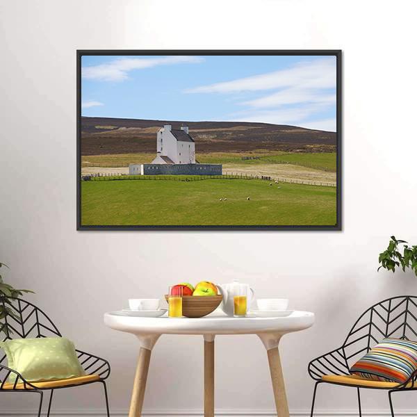 Corgarth Castle Canvas Wall Art-1 Piece-Floating Frame-24" x 16"-Tiaracle