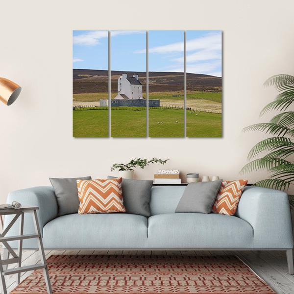Corgarth Castle Canvas Wall Art-4 Horizontal-Gallery Wrap-34" x 24"-Tiaracle