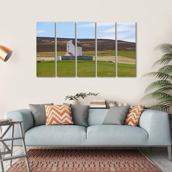 Corgarth Castle Canvas Wall Art-5 Horizontal-Gallery Wrap-22" x 12"-Tiaracle