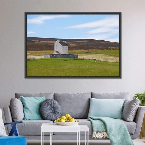 Corgarth Castle Canvas Wall Art-5 Horizontal-Gallery Wrap-22" x 12"-Tiaracle