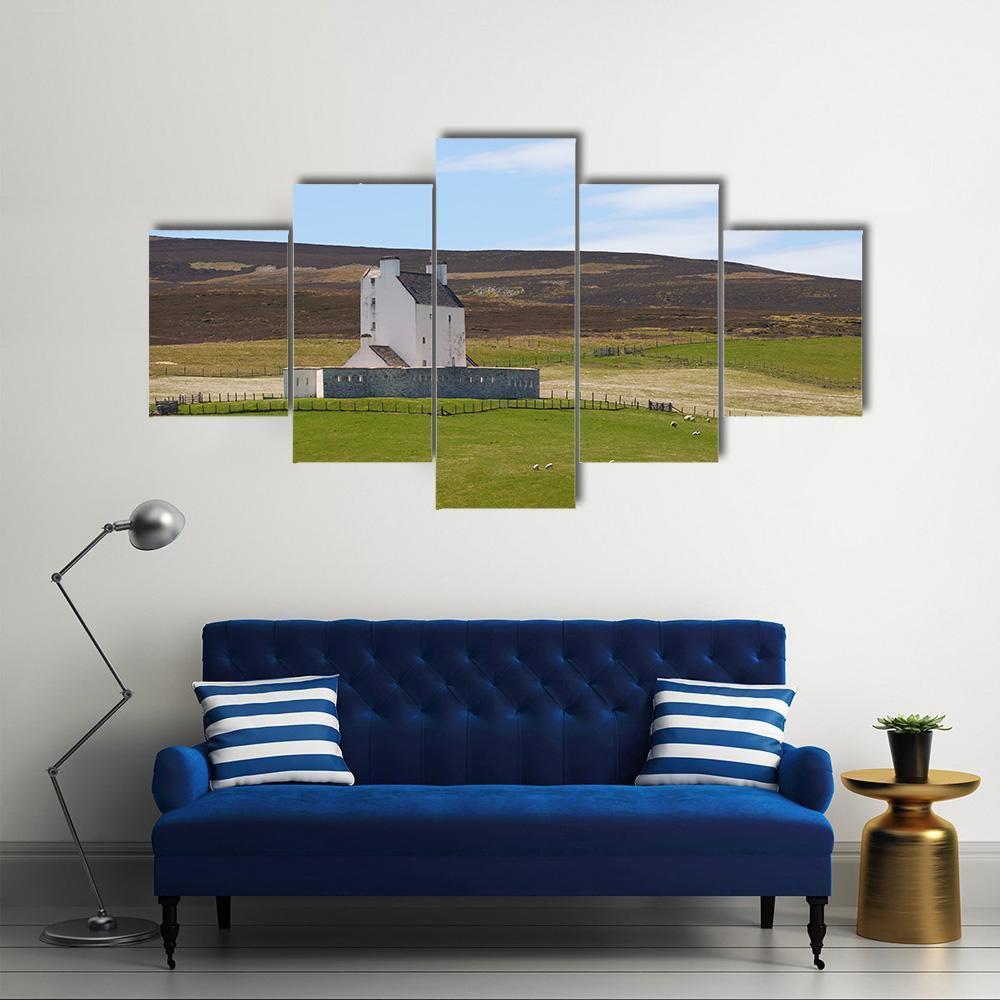Corgarth Castle Canvas Wall Art-5 Star-Gallery Wrap-62" x 32"-Tiaracle