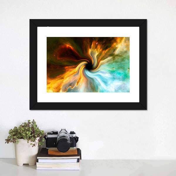 Cosmic Black Hole Vertical Canvas Wall Art-3 Vertical-Gallery Wrap-12" x 25"-Tiaracle