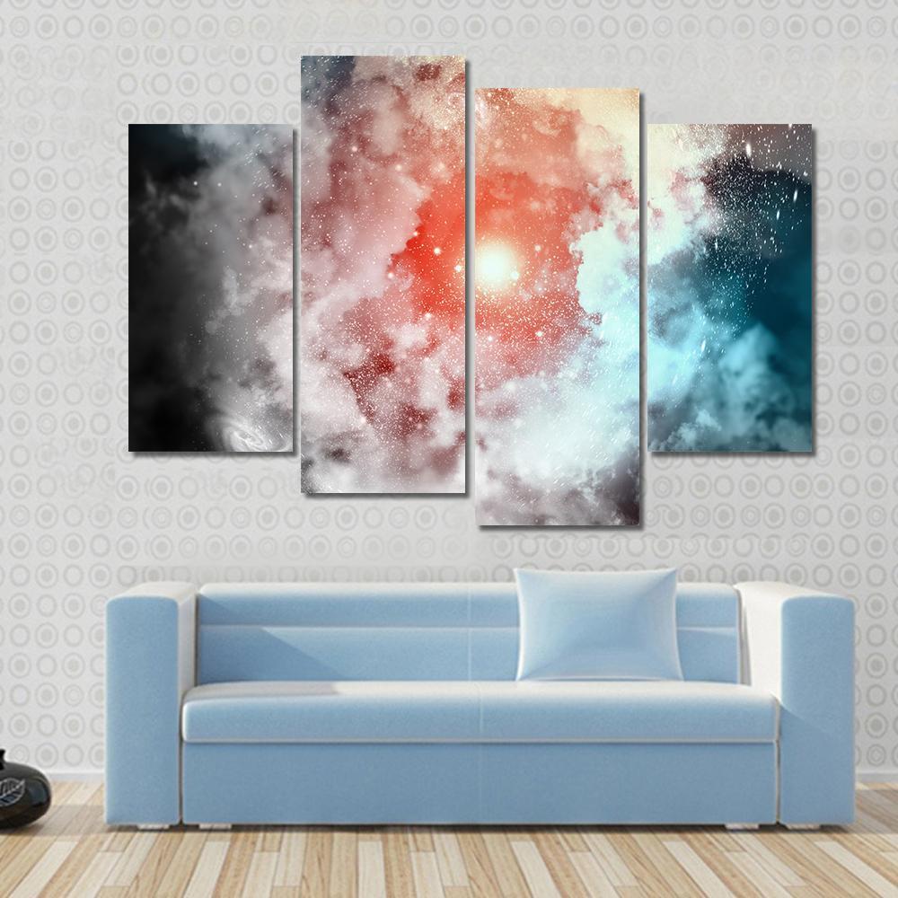 Cosmic Clouds Of Mist Canvas Wall Art-4 Pop-Gallery Wrap-50" x 32"-Tiaracle