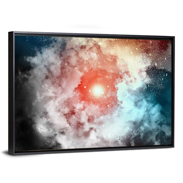 Cosmic Clouds Of Mist Canvas Wall Art-3 Horizontal-Gallery Wrap-25" x 16"-Tiaracle