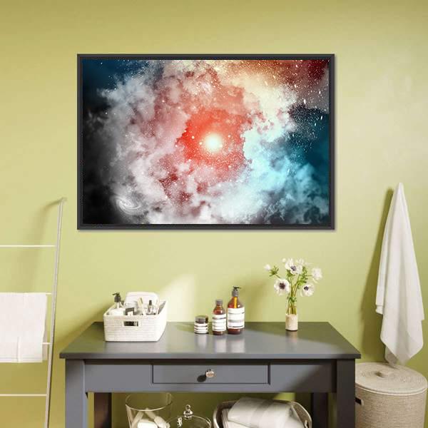Cosmic Clouds Of Mist Canvas Wall Art-3 Horizontal-Gallery Wrap-25" x 16"-Tiaracle
