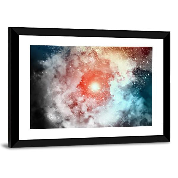 Cosmic Clouds Of Mist Canvas Wall Art-3 Horizontal-Gallery Wrap-25" x 16"-Tiaracle