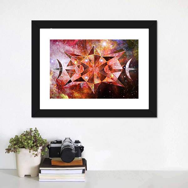 Cosmos Nebula Panoramic Canvas Wall Art-1 Piece-36" x 12"-Tiaracle