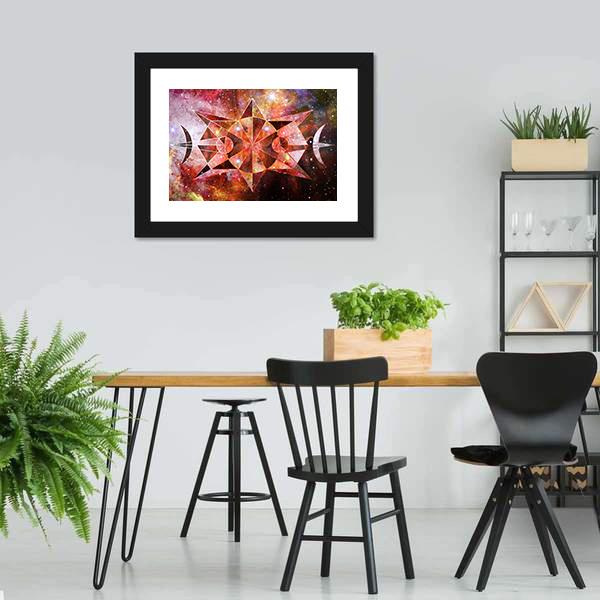 Cosmos Nebula Panoramic Canvas Wall Art-1 Piece-36" x 12"-Tiaracle