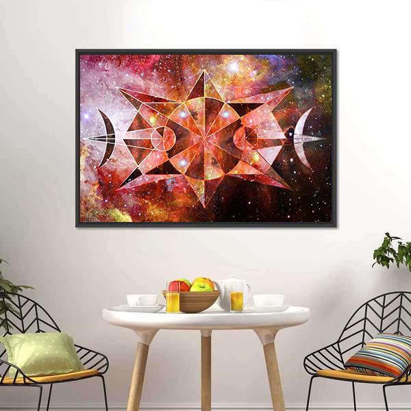 Cosmos Nebula Panoramic Canvas Wall Art-1 Piece-36" x 12"-Tiaracle