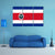 Costa Rica Flag Canvas Wall Art-1 Piece-Gallery Wrap-48" x 32"-Tiaracle