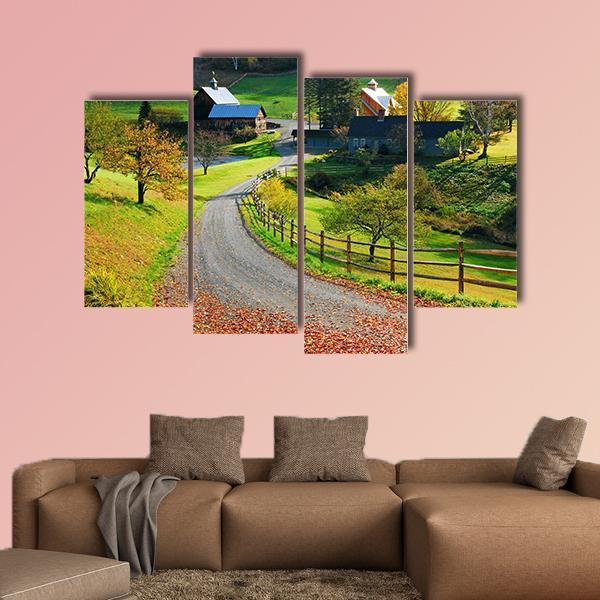 Country Charm US Canvas Wall Art-4 Pop-Gallery Wrap-50" x 32"-Tiaracle