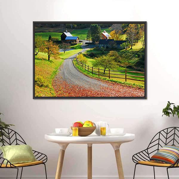 Country Charm US Canvas Wall Art-1 Piece-Floating Frame-24" x 16"-Tiaracle