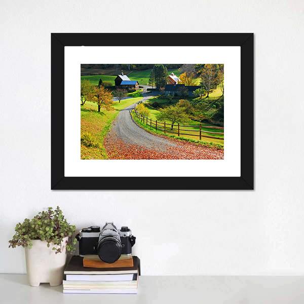 Country Charm US Panoramic Canvas Wall Art-1 Piece-36" x 12"-Tiaracle