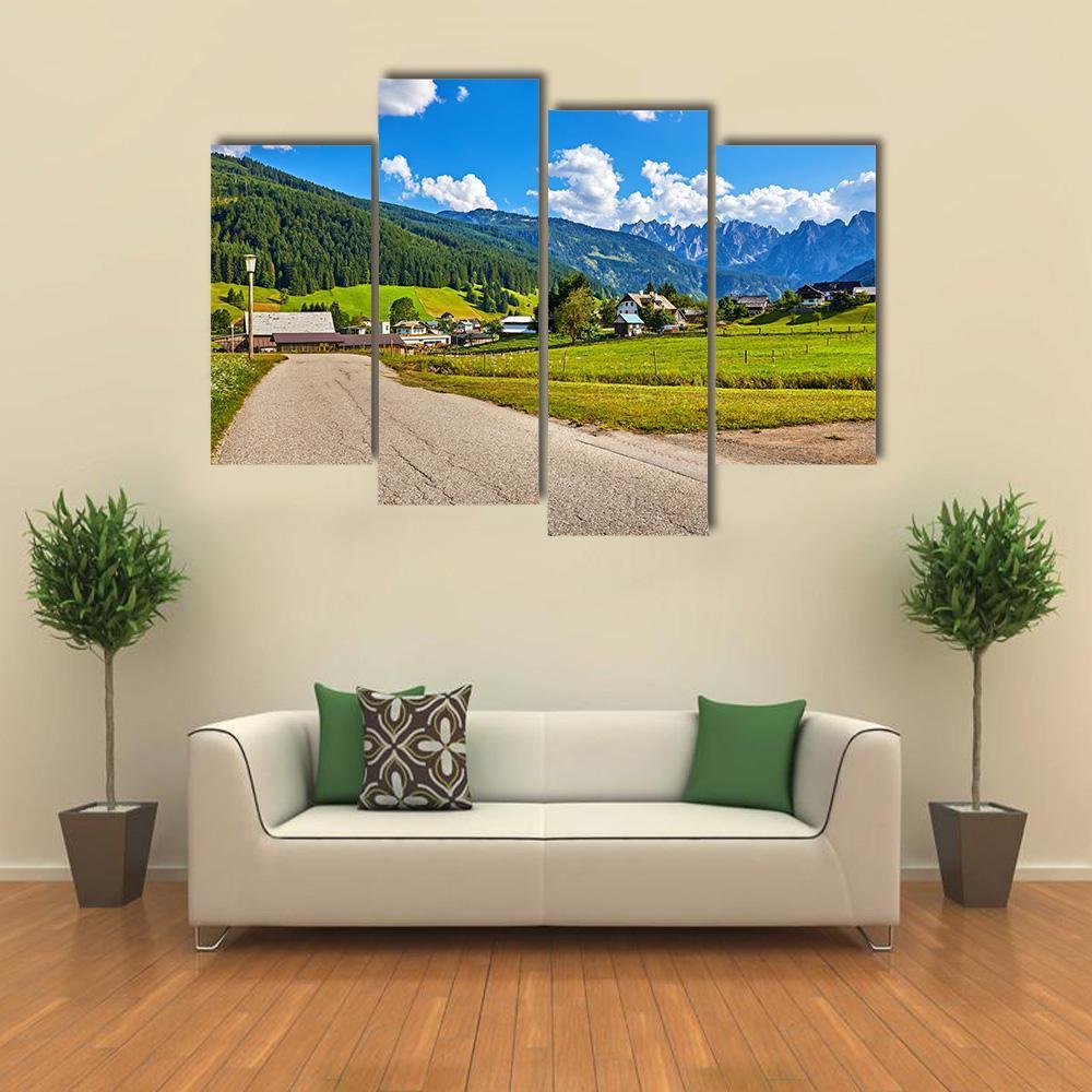 Country Road Austria Canvas Wall Art-4 Pop-Gallery Wrap-50" x 32"-Tiaracle