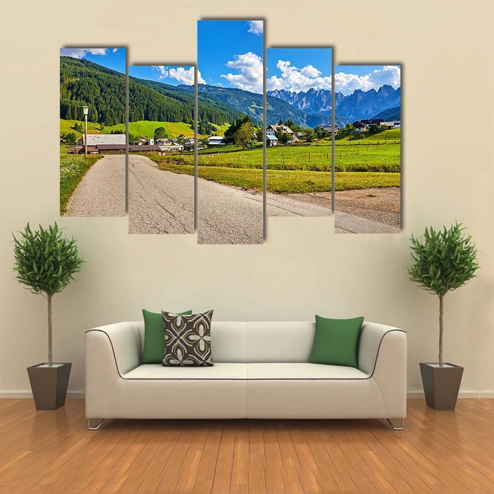 Country Road Austria Canvas Wall Art-5 Pop-Gallery Wrap-47" x 32"-Tiaracle