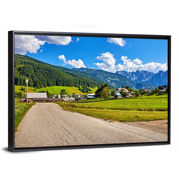 Country Road Austria Canvas Wall Art-3 Horizontal-Gallery Wrap-25" x 16"-Tiaracle