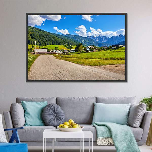 Country Road Austria Canvas Wall Art-3 Horizontal-Gallery Wrap-25" x 16"-Tiaracle